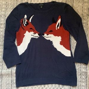 EUC. Ann Taylor Kissing gif sweater